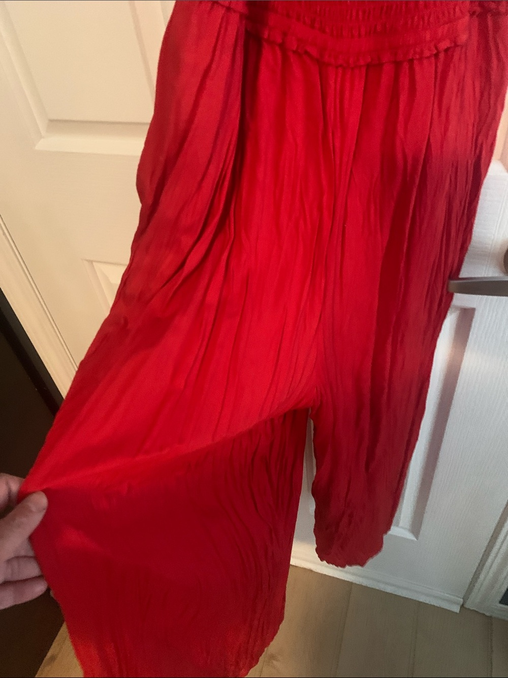 Wilfred Red V-Neck Sleeveless Maxi Jumpsuit - Picture 4 of 4